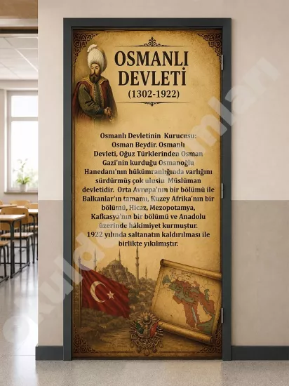 Tarih Sınıfı Kapı Giydirme Posteri