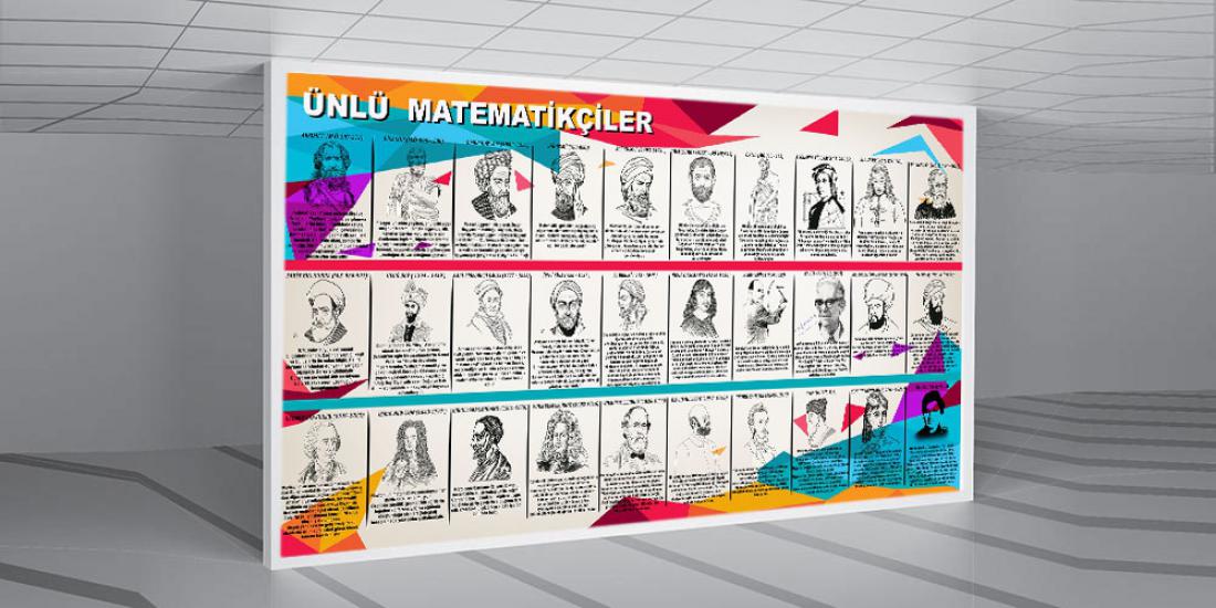 Ünlü matematikçiler posterini en uygun fiyat ve hızlı kargo avantajıyla sahip olabilirsiniz. Türkiye’nin en iyi matematik sokağı posterleri