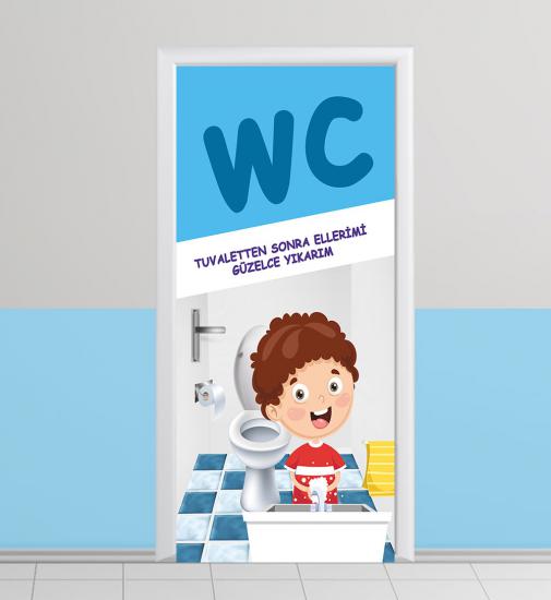 Erkek wc kapı giydirme