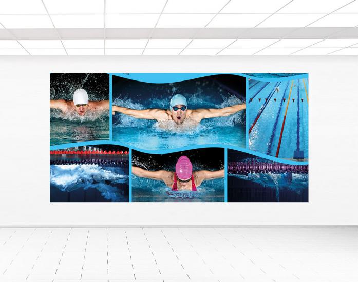 Yüzme havuzu posteri