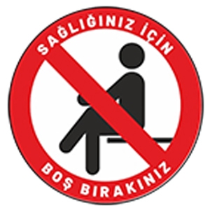 Sosyal Mesafe Oturma Düzeni Sticker 