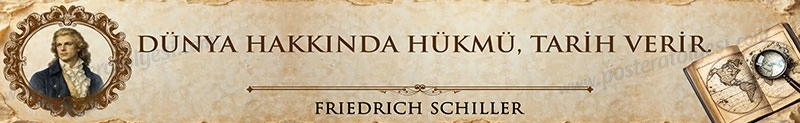FRIEDRICH SCHILLER kiriş yazısı