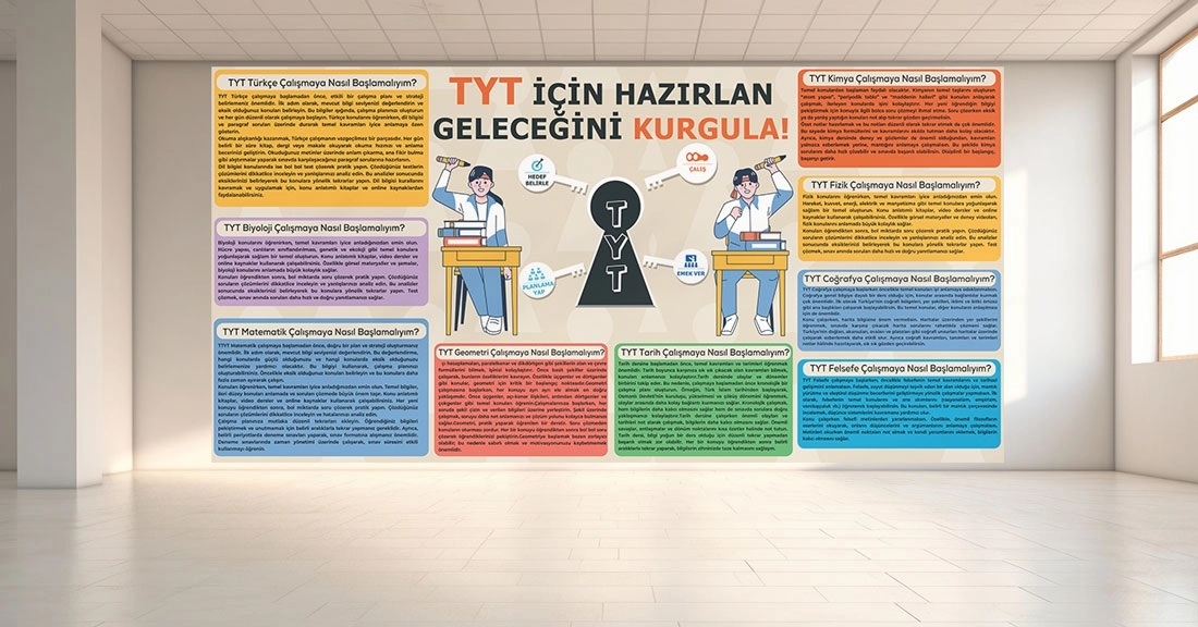 TYT Çalışma Planı Posteri